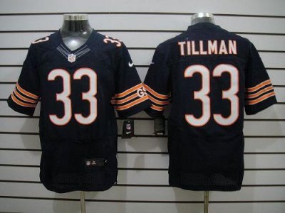 Jerseys Factory Cheap Nike Bears #33 Charles Tillman Navy Blue T