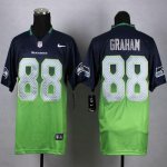 Jerseys Factory Cheap Nike Seahawks #88 Jimmy Graham Steel Blue/