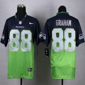 Jerseys Factory Cheap Nike Seahawks #88 Jimmy Graham Steel Blue/