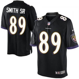 Jerseys Factory Cheap Nike Ravens #89 Steve Smith Black Alternat