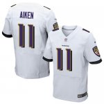 Jerseys Factory Cheap Nike Ravens #11 Kamar Aiken White Men's St