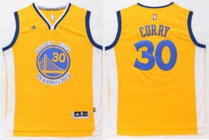 Jerseys Factory Cheap Warriors #30 Stephen Curry Gold Stitched N