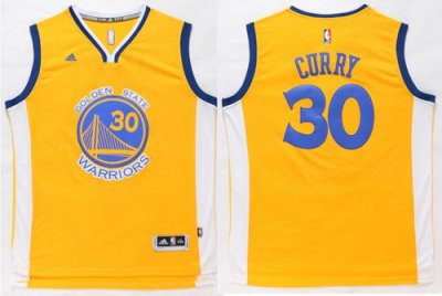 Jerseys Factory Cheap Warriors #30 Stephen Curry Gold Stitched N
