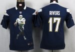 Jerseys Factory Cheap Nike Chargers #17 Philip Rivers Navy Blue
