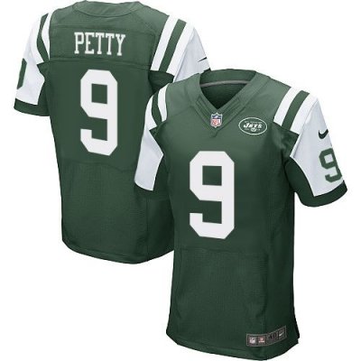 Jerseys Factory Cheap Nike Jets #9 Bryce Petty Green Team Color