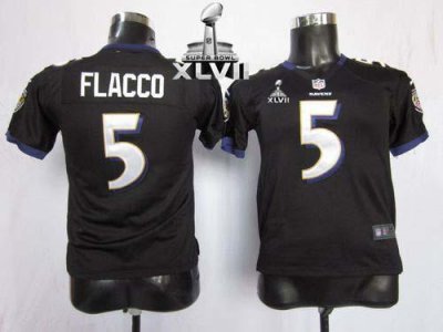 Jerseys Factory Cheap Nike Ravens #5 Joe Flacco Black Alternate