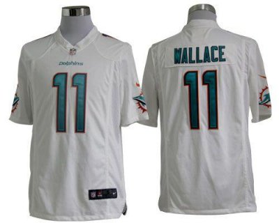 Jerseys Factory Cheap Nike Dolphins #11 Mike Wallace White Men's