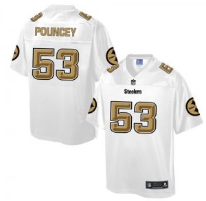Jerseys Factory Cheap Nike Steelers #53 Maurkice Pouncey White M