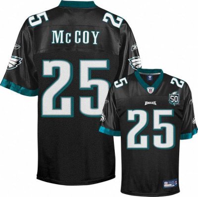 Jerseys Factory Cheap Eagles #25 LeSean McCoy Black Stitched Wit