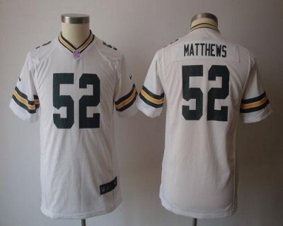 Jerseys Factory Cheap Nike Packers #52 Clay Matthews White Youth