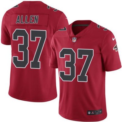 Jerseys Factory Cheap Nike Falcons #37 Ricardo Allen Red Men's S