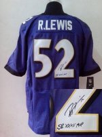 Jerseys Factory Cheap Nike Ravens #52 Ray Lewis Purple Team Colo