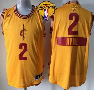 Jerseys Factory Cheap Cavaliers #2 Kyrie Irving Yellow 2014-15 C