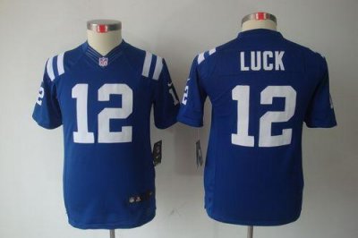 Jerseys Factory Cheap Nike Colts #12 Andrew Luck Royal Blue Team