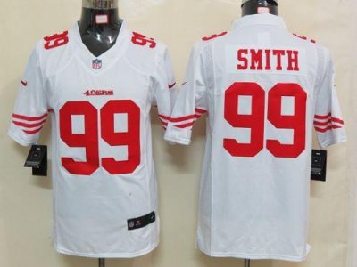 Jerseys Factory Cheap Nike 49ers #99 Aldon Smith White Men's Emb