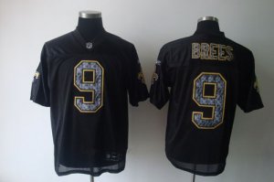 Jerseys Factory Cheap Sideline Black United Saints #9 Drew Brees
