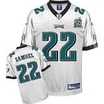 Jerseys Factory Cheap Eagles Asante Samuel #22 White Stitched Te