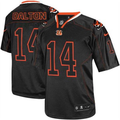 Jerseys Factory Cheap Nike Bengals #14 Andy Dalton Lights Out Bl