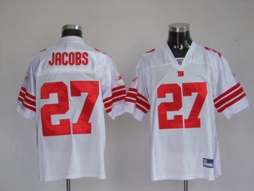 Jerseys Factory Cheap Giants Brandon Jacobs #27 Stitched White N