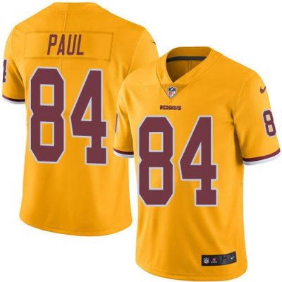 Jerseys Factory Cheap Nike Redskins #84 Niles Paul Gold Men's St