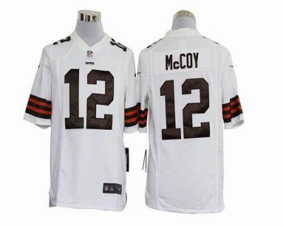 Jerseys Factory Cheap Nike Browns #12 Colt McCoy White Men's Emb