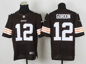 Jerseys Factory Cheap Nike Browns #12 Josh Gordon Brown Team Col
