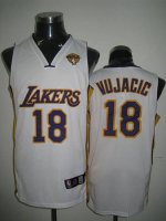 Jerseys Factory Cheap Lakers #18 Sasha Vujacic Embroidered White