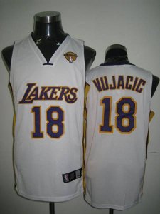Jerseys Factory Cheap Lakers #18 Sasha Vujacic Embroidered White