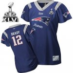 Jerseys Factory Cheap Patriots #12 Tom Brady Blue 2011 Women's F