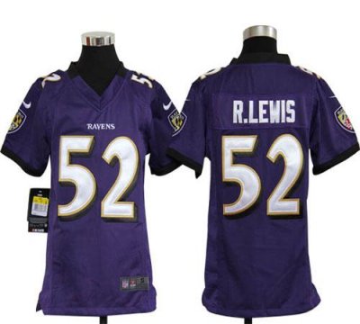 Jerseys Factory Cheap Nike Ravens #52 Ray Lewis Purple Team Colo