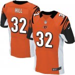 Jerseys Factory Cheap Nike Bengals #32 Jeremy Hill Orange Altern