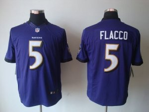 Jerseys Factory Cheap Nike Ravens #5 Joe Flacco Purple Team Colo