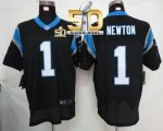 Jerseys Factory Cheap Nike Panthers #1 Cam Newton Black Team Col