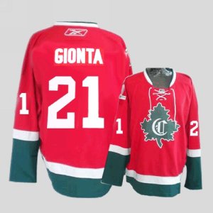 Jerseys Factory Cheap Canadiens #21 Brian Gionta Embroidered Red