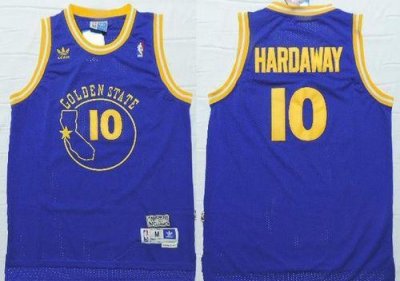 Jerseys Factory Cheap Warriors #10 Tim Hardaway Blue New Throwba