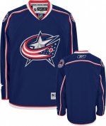Jerseys Factory Cheap Blue Jackets Blank Embroidered Blue NHL Je