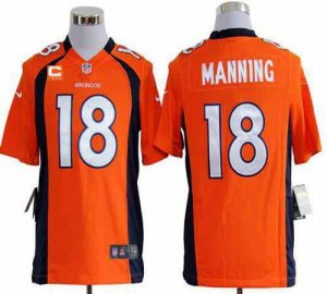 Jerseys Factory Cheap Nike Broncos #18 Peyton Manning Orange Tea