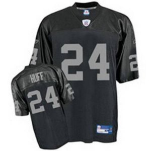 Jerseys Factory Cheap Raiders Michael Huff #24 Stitched Black NF