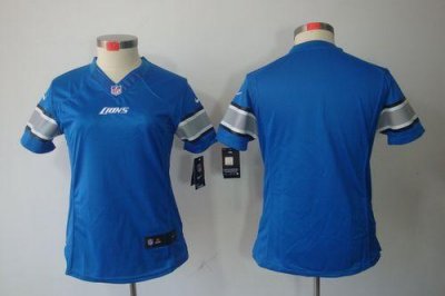 Jerseys Factory Cheap Nike Lions Blank Light Blue Team Color Wom