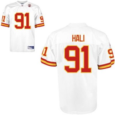 Jerseys Factory Cheap Chiefs #91 Tamba Hali White Stitched NFL J