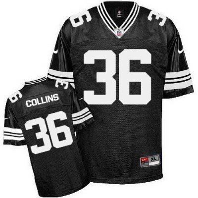 Jerseys Factory Cheap Nike Packers #36 Nick Collins Black Shadow