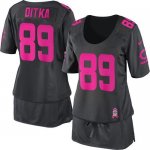 Jerseys Factory Cheap Nike Bears #89 Mike Ditka Dark Grey Women'