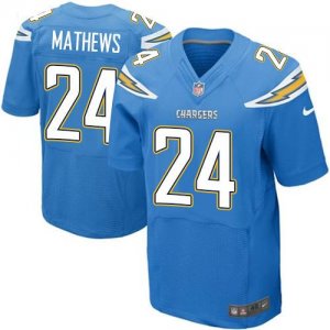 Jerseys Factory Cheap Nike Chargers #24 Ryan Mathews Electric Bl