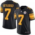 Jerseys Factory Cheap Nike Steelers #7 Ben Roethlisberger Black