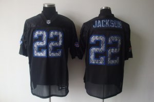 Jerseys Factory Cheap Sideline Black United Bills #22 Fred Jacks