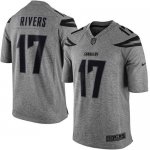 Jerseys Factory Cheap Nike Chargers #17 Philip Rivers Gray Men's