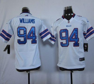 Jerseys Factory Cheap Nike Bills #94 Mario Williams White Youth