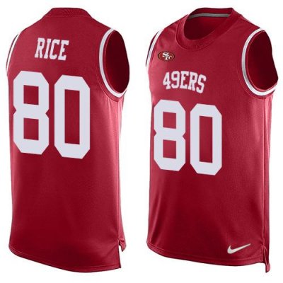 Jerseys Factory Cheap Nike 49ers #80 Jerry Rice Red Team Color M