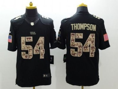 Jerseys Factory Cheap Nike Panthers #54 Shaq Thompson Black Men'
