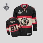 Jerseys Factory Cheap Blackhawks #81 Marian Hossa Embroidered Bl